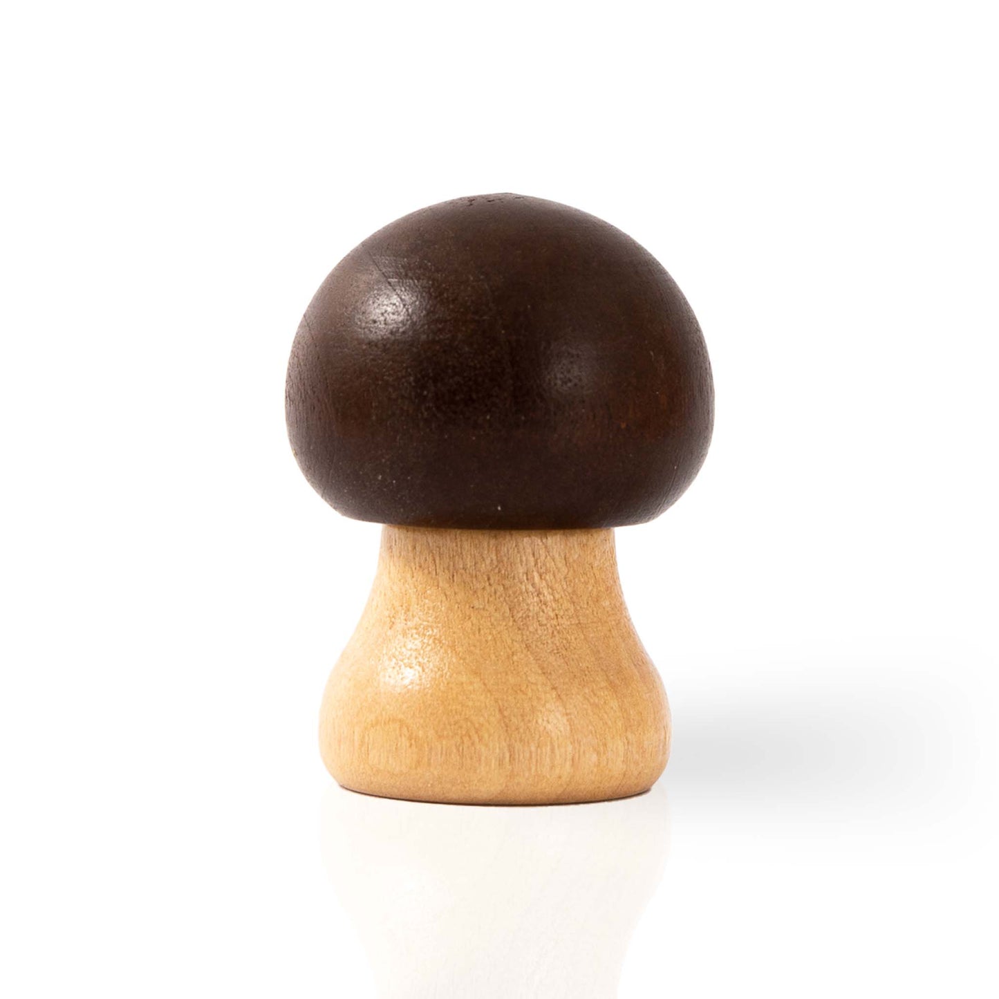 Wooden Card Note Holder - Brown Mushroom