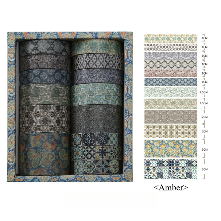 Exotic Charm Washi Tape - Set of 12