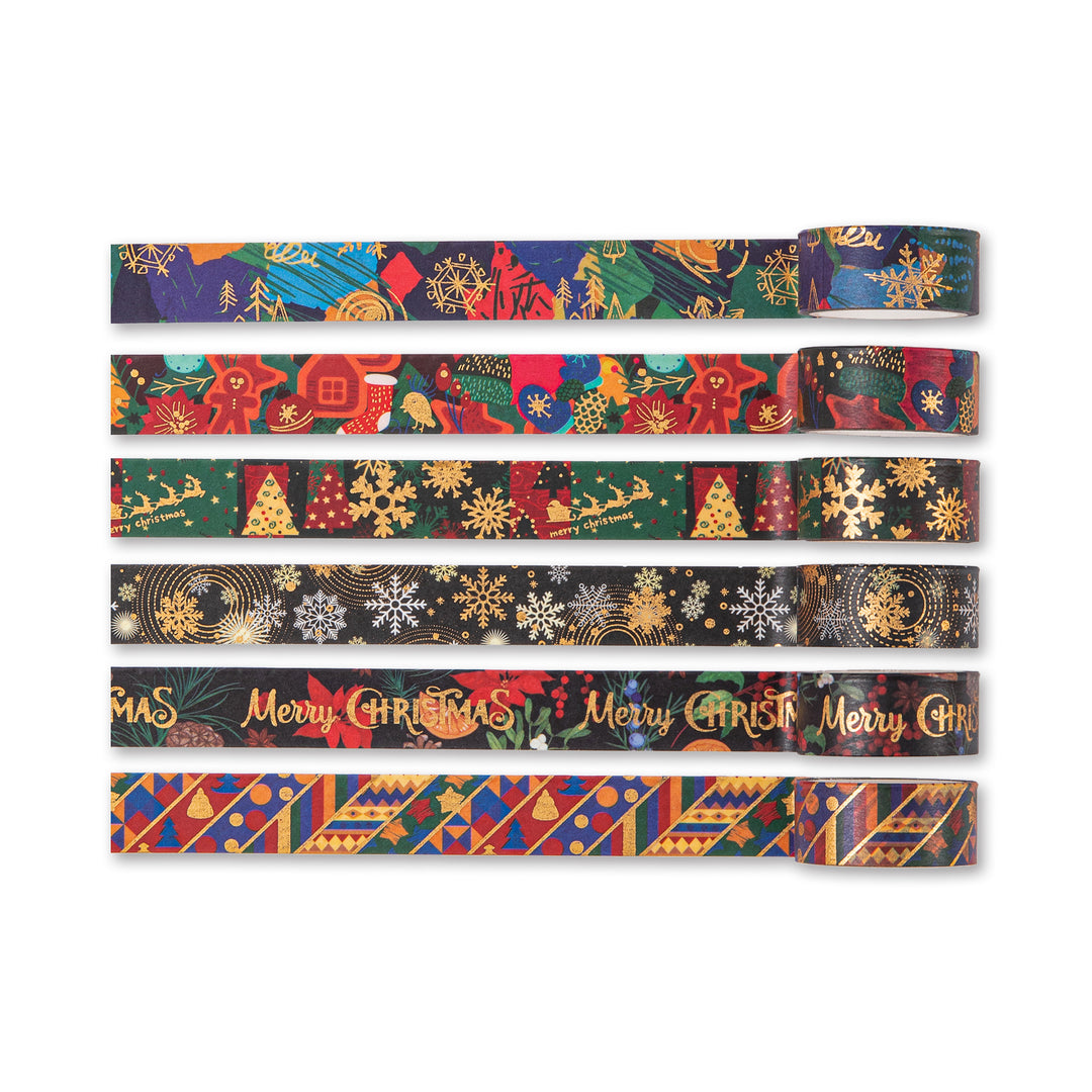 Christmas Winter Washi Tape - Set of 12