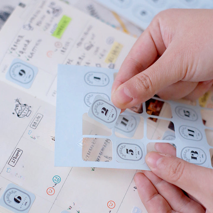 Calendar Date Stickers