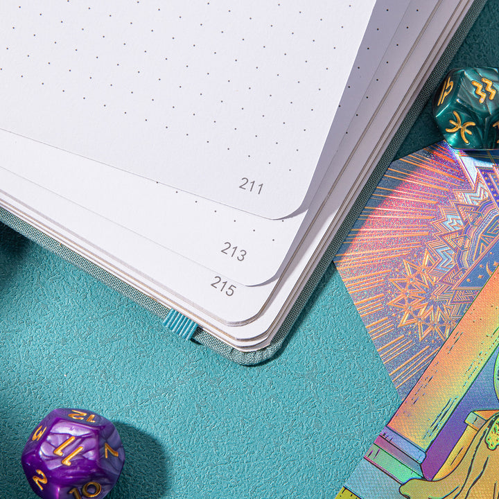 A5 Constellation Dot Grid Bullet Journal - Aquarius