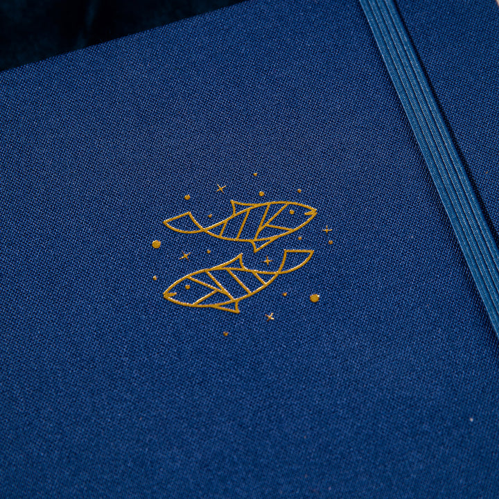 A5 Constellation Dot Grid Bullet Journal - Pisces