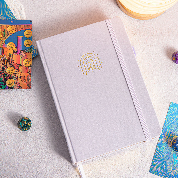 A5 Constellation Dot Grid Bullet Journal - Virgo