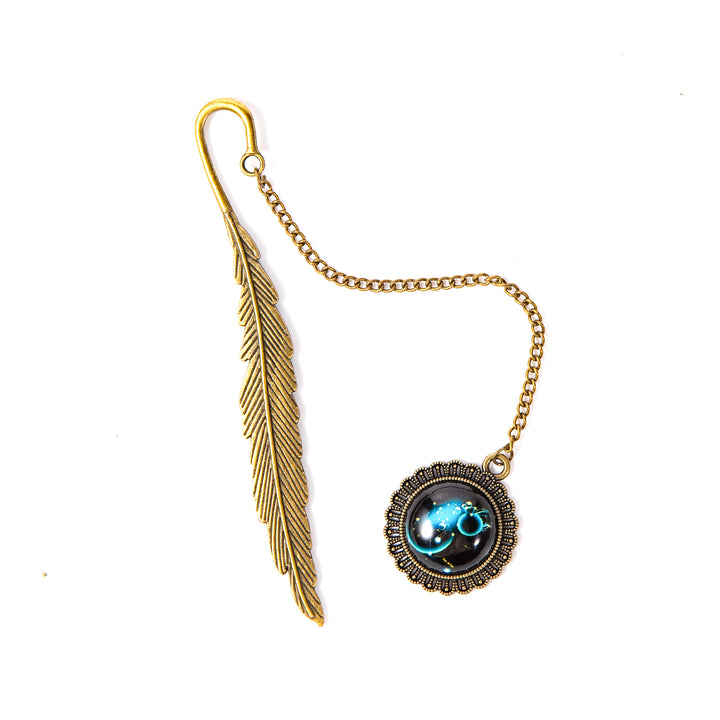 Metal Constellation Feather Bookmark - Aquarius