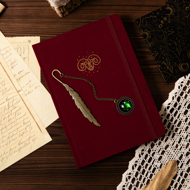 Metal Constellation Feather Bookmark - Aries