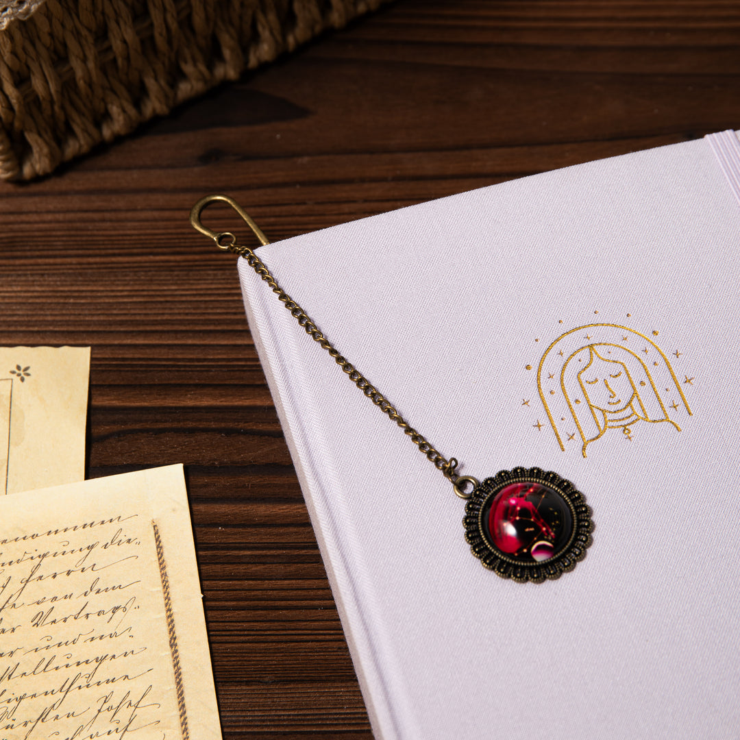 Metal Constellation Feather Bookmark - Virgo