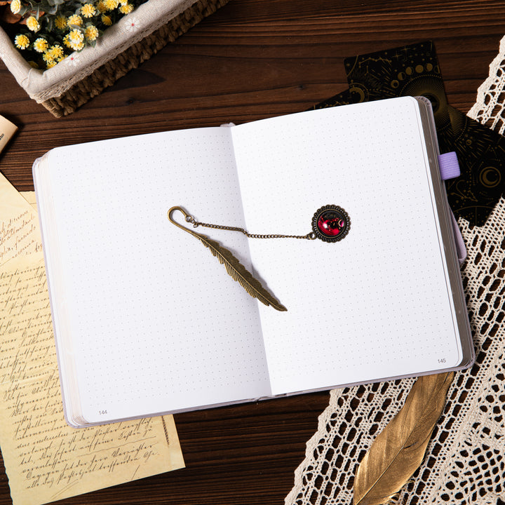 Metal Constellation Feather Bookmark - Virgo