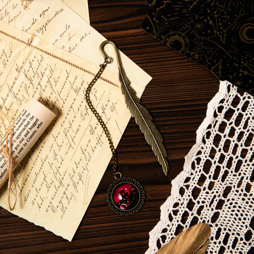 Metal Constellation Feather Bookmark - Virgo