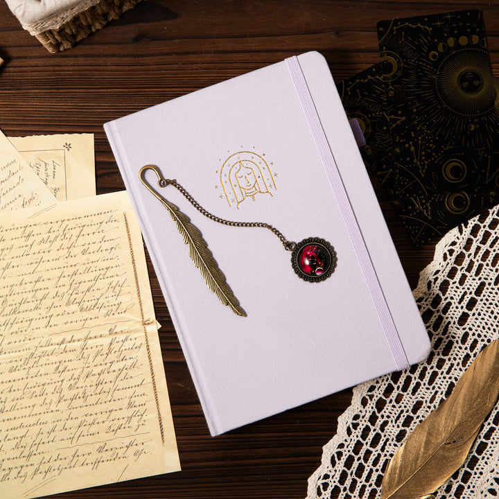 Metal Constellation Feather Bookmark - Virgo