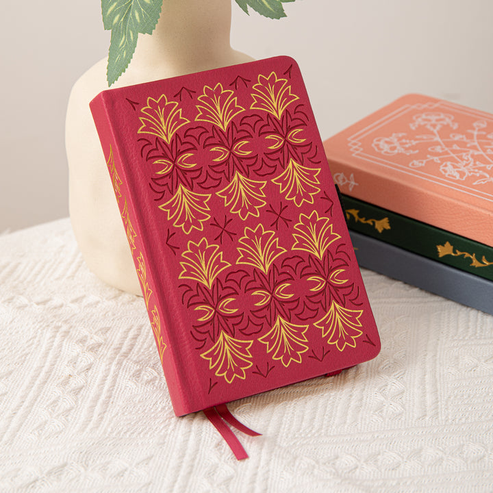 A6 Crimson Flame Dot Grid Notebook