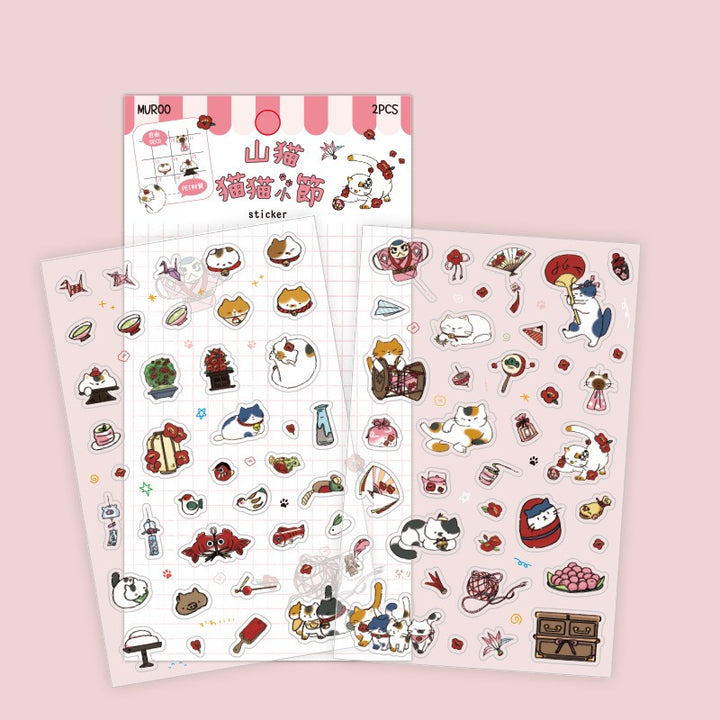 Cutie Cat PET Stickers