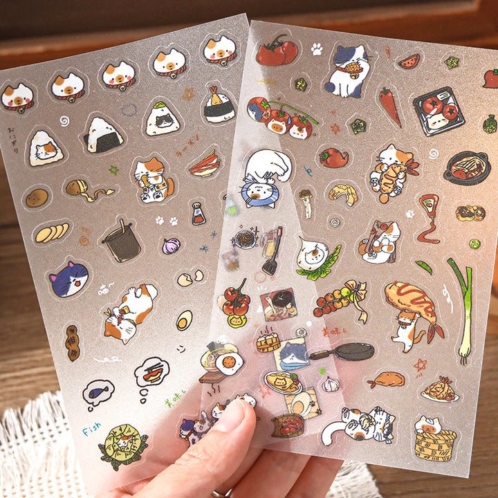 Cutie Cat PET Stickers