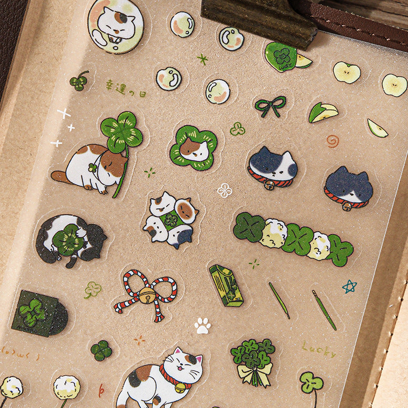 Cutie Cat PET Stickers