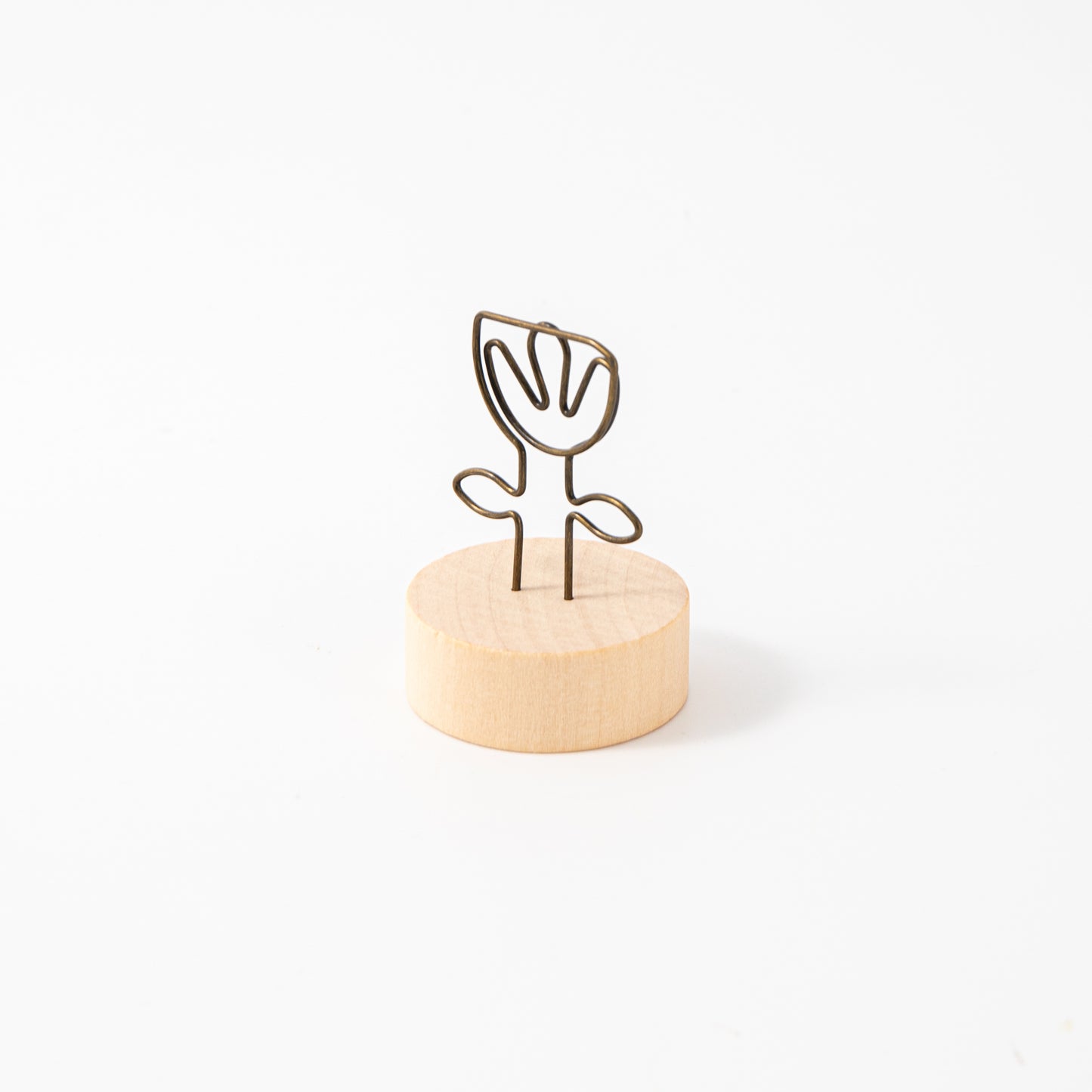 Wooden Card Note Holder - Flower