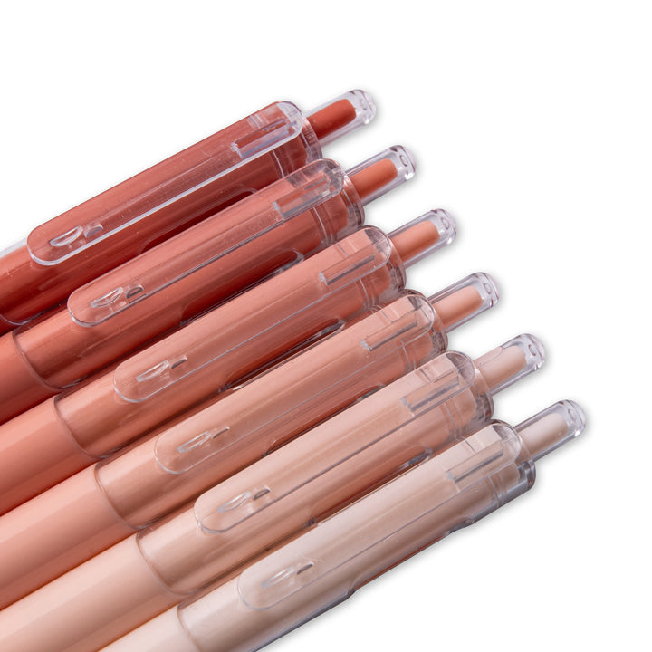 Cashmere Lychee Taro Gel Pen - 0.5 mm - Set of 6