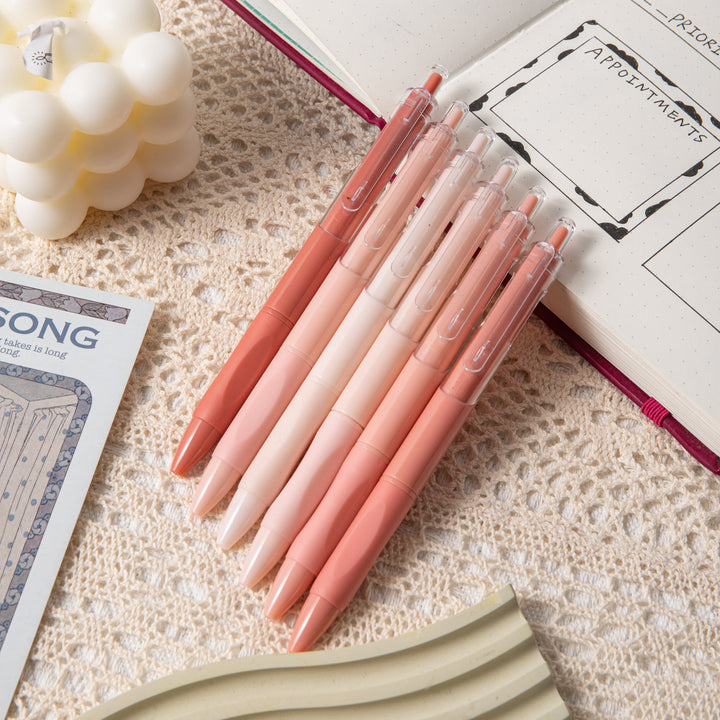 Cashmere Lychee Taro Gel Pen - 0.5 mm - Set of 6