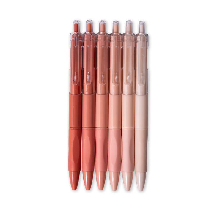 Cashmere Lychee Taro Gel Pen - 0.5 mm - Set of 6