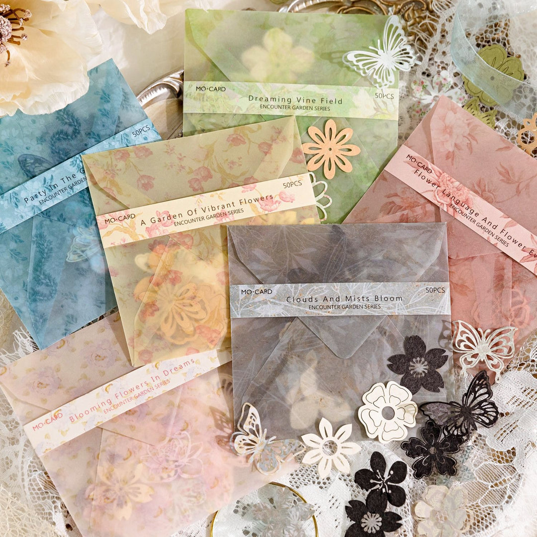 Encounter Garden Collage Scrapbook Paper Pack - 300 Pcs