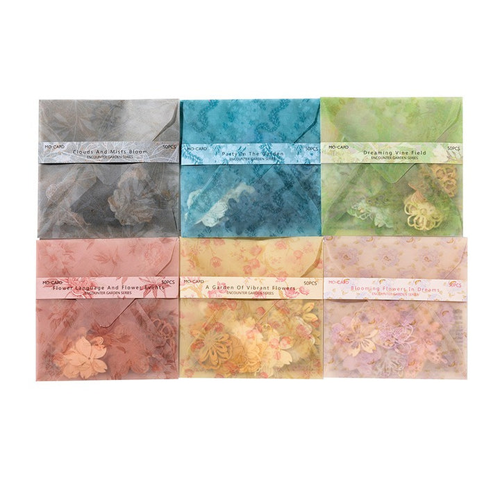 Encounter Garden Collage Scrapbook Paper Pack - 300 Pcs
