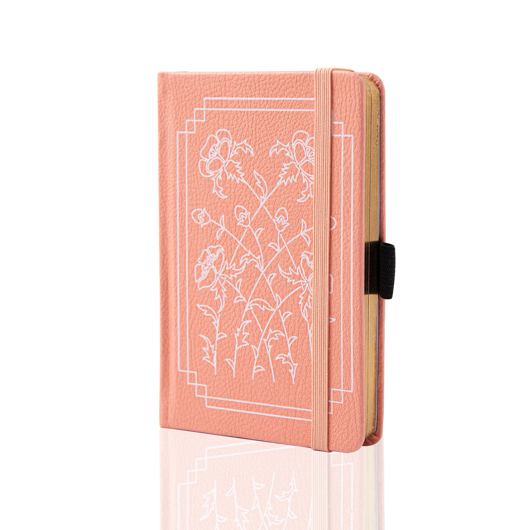 A6 Floral Dot Grid Notebook