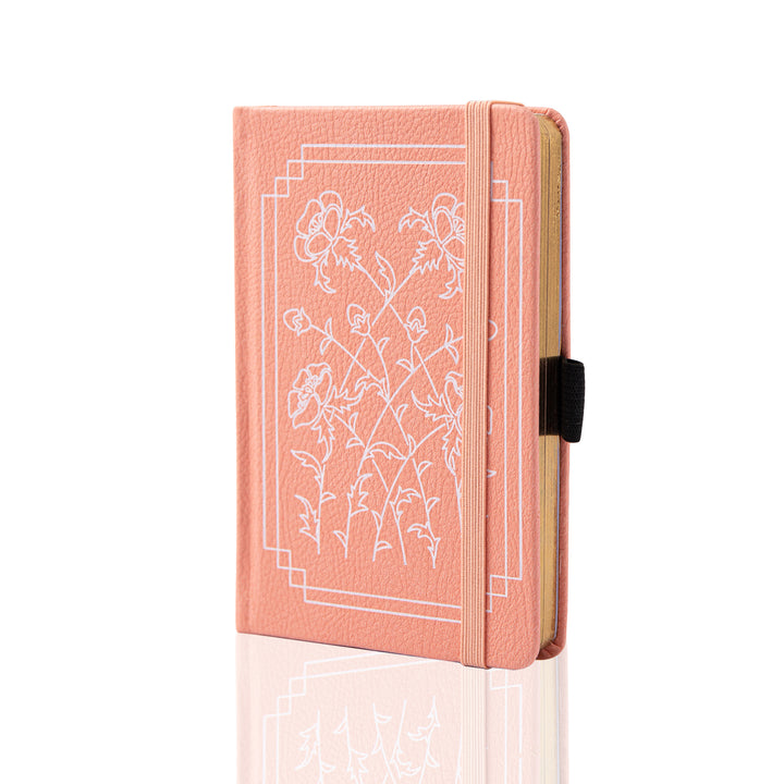 A6 Floral Dot Grid Notebook