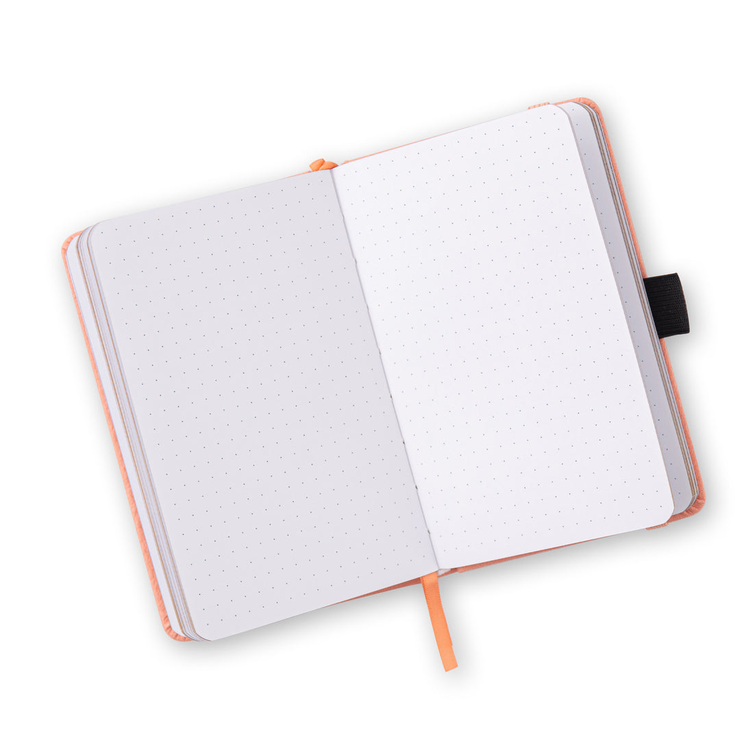 A6 Floral Dot Grid Notebook