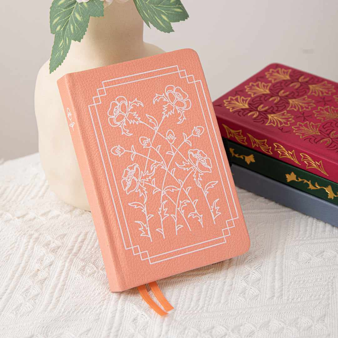 A6 Floral Dot Grid Notebook