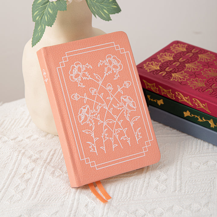 A6 Floral Dot Grid Notebook