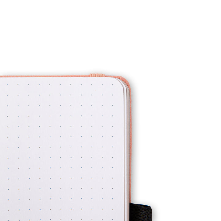 A6 Floral Dot Grid Notebook