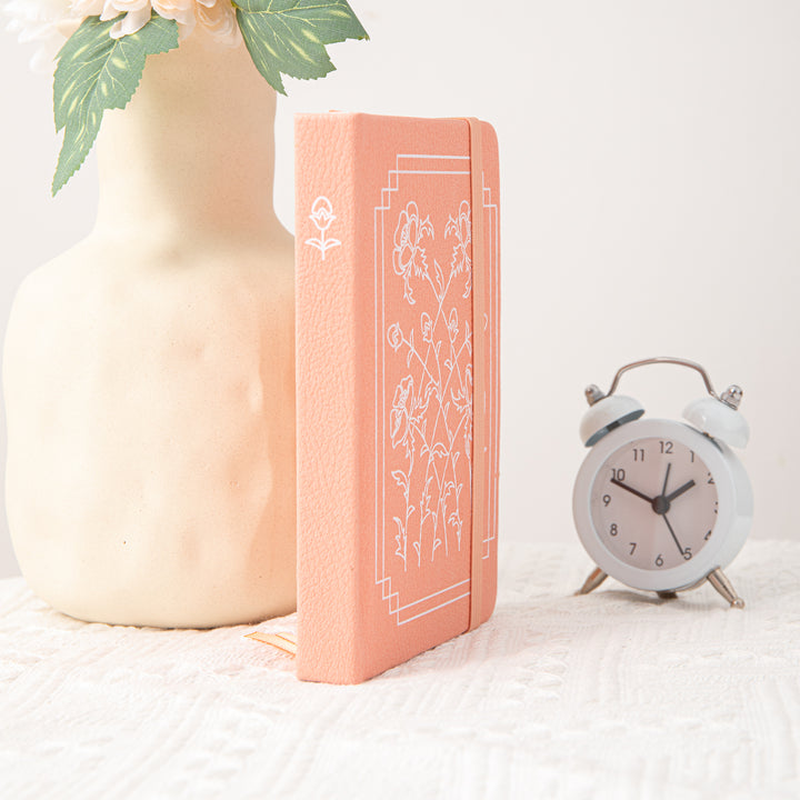 A6 Floral Dot Grid Notebook
