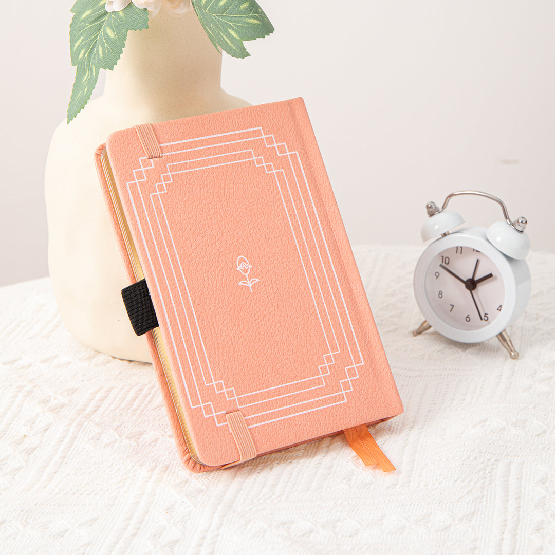 A6 Floral Dot Grid Notebook