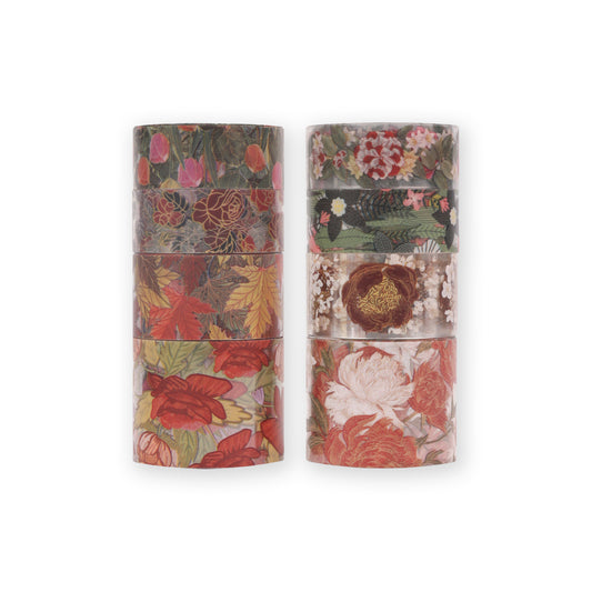 Floral PET Tape - Set of 8