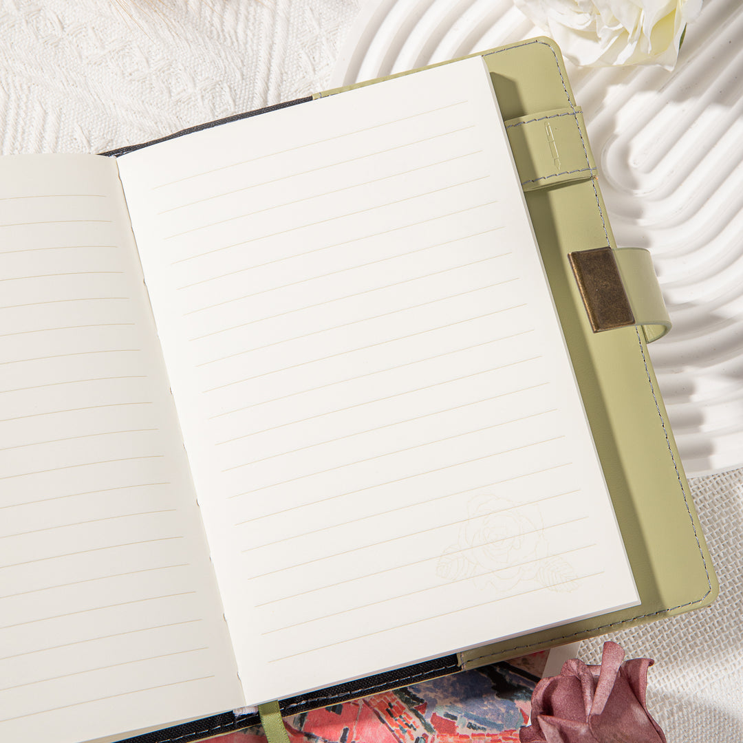Leather Lock Journal - B6 - Ruled - Butterfly