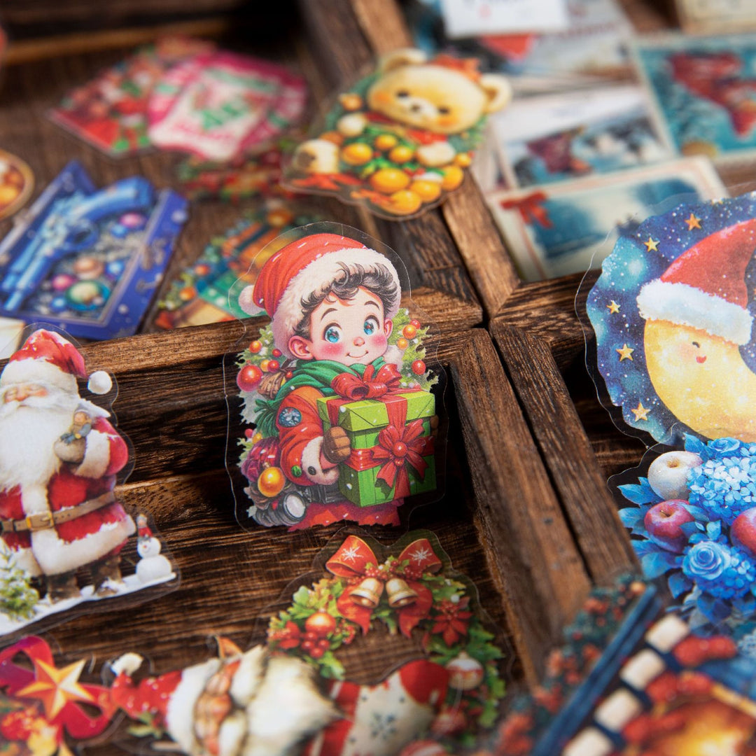 Happy Christmas PET Stickers