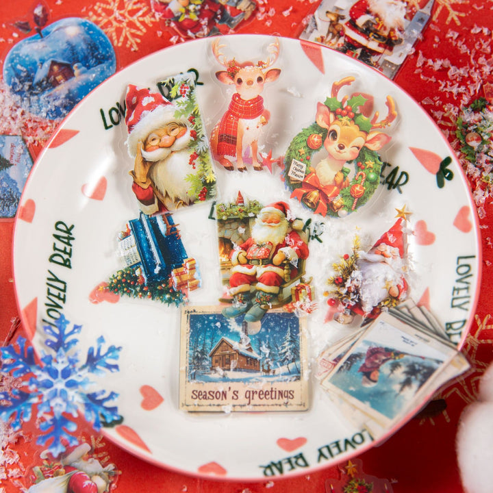 Happy Christmas PET Stickers