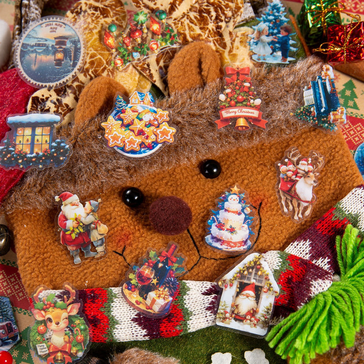 Happy Christmas PET Stickers