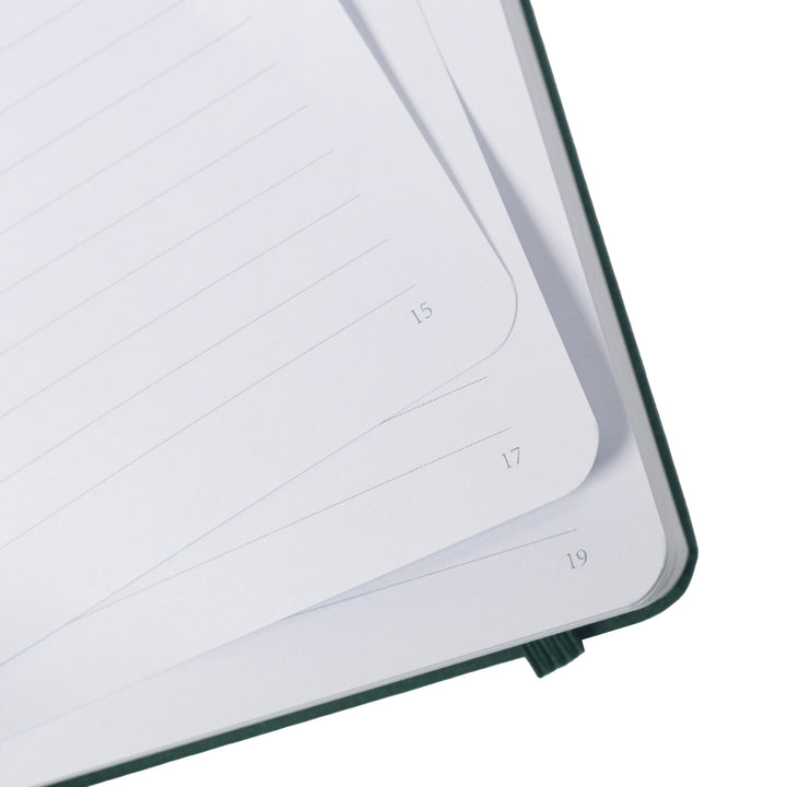 A5 Gold Vintage Notebook - Green