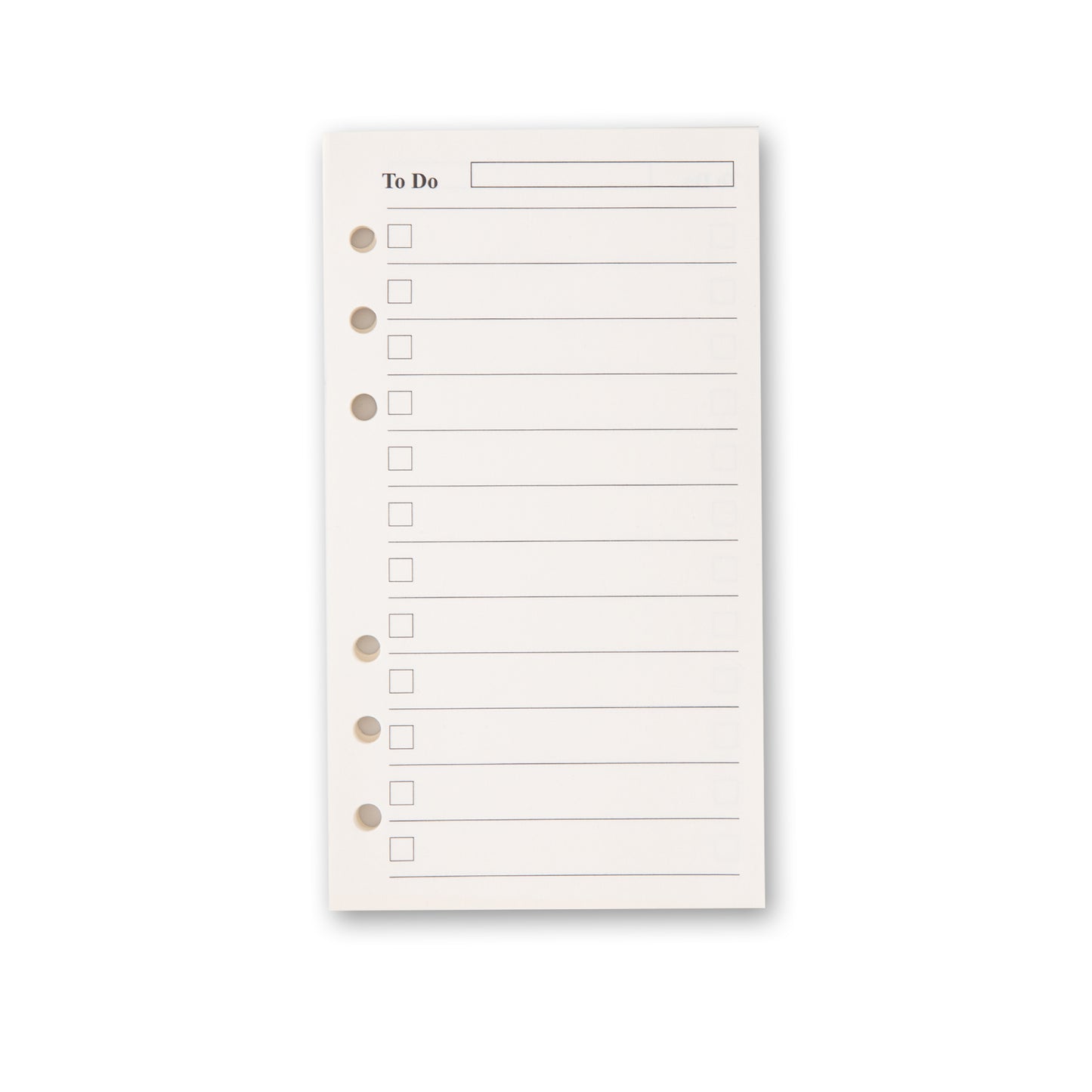 Refill Paper - To Do List - A6 - 40 Sheets