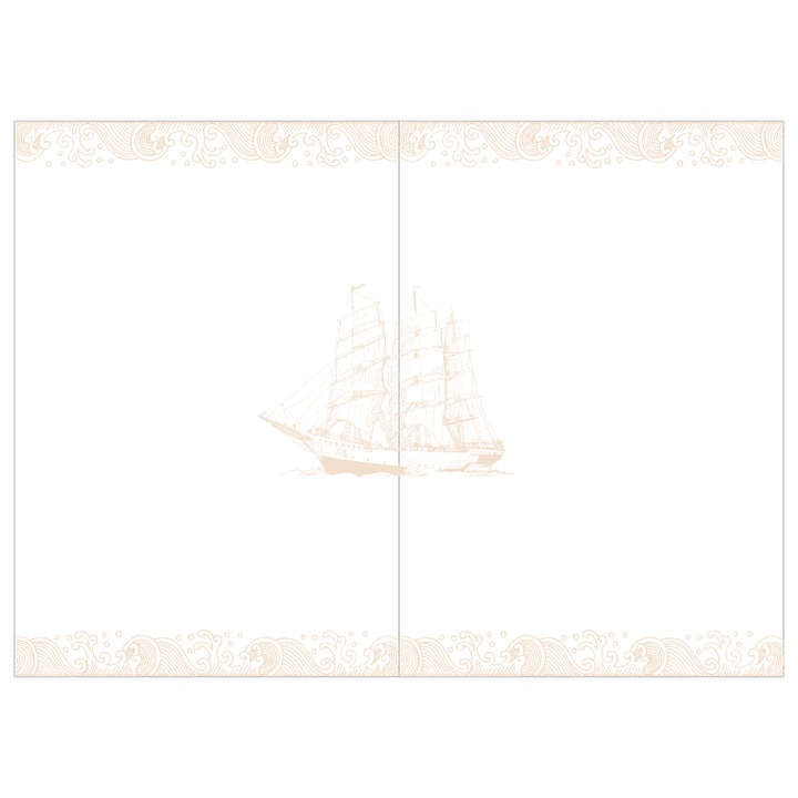 Refillable Leather Sailing Lock Journal - B6 - Red Brown