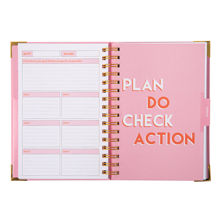 Undated Goal Planner - Pink