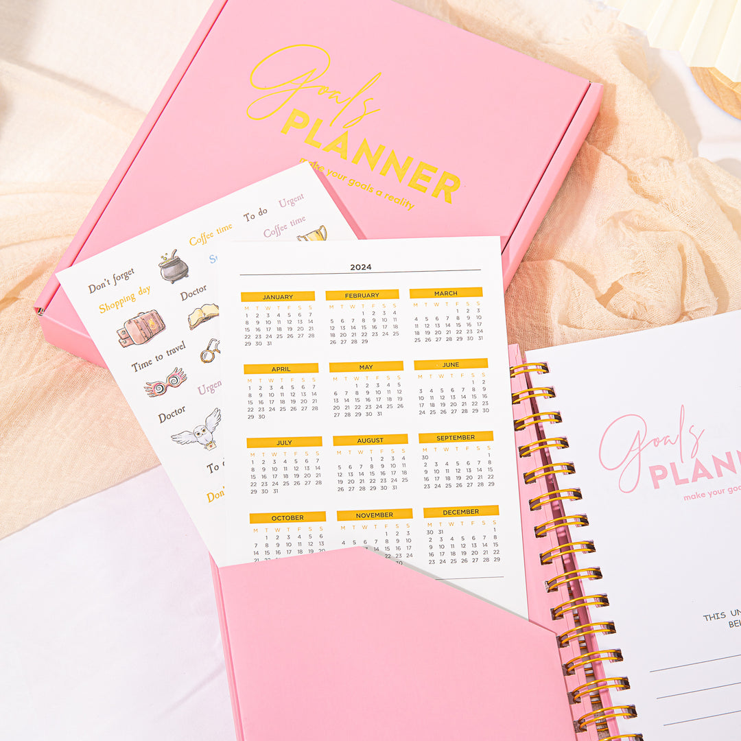 Undated Goal Planner - Pink
