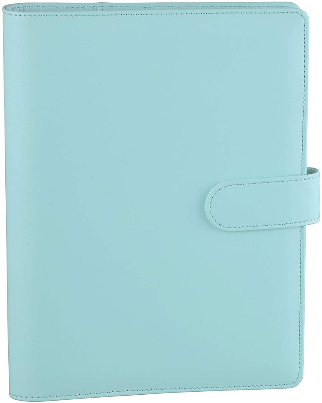 A5 PU Leather Binder 6-Ring Notebook Cover Refillable Personal Planner Budget Binder - tiefossi