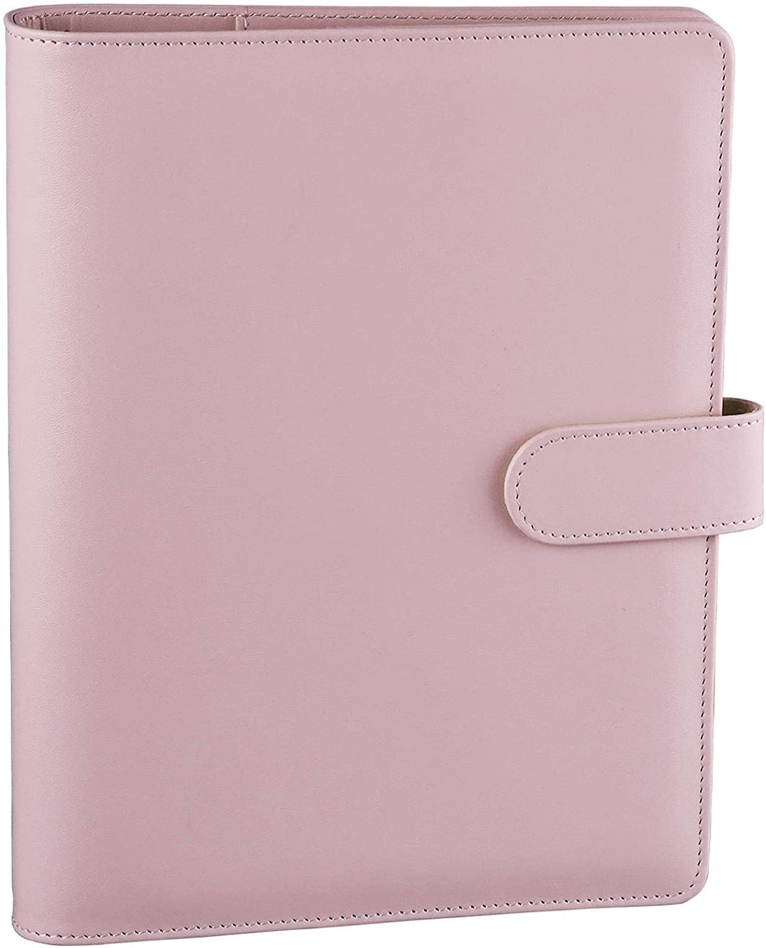 A5 PU Leather Binder 6-Ring Notebook Cover Refillable Personal Planner Budget Binder - tiefossi