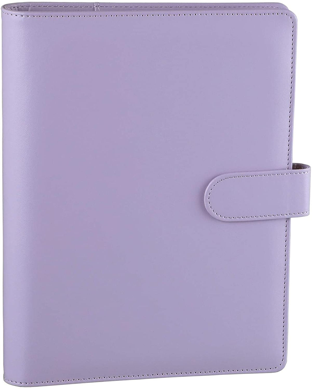 A5 PU Leather Binder 6-Ring Notebook Cover Refillable Personal Planner Budget Binder - tiefossi