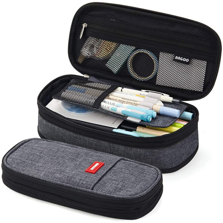 Big Capacity Pencil Pen Case Office College School Large Storage High Bag Pouch Holder Box Organizer - tiefossi