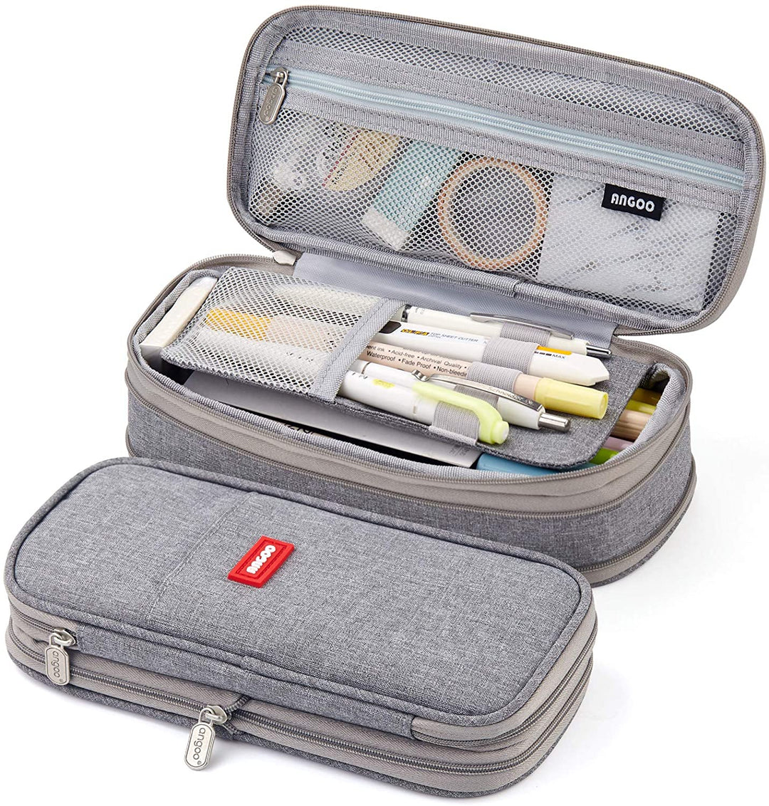 Big Capacity Pencil Pen Case Office College School Large Storage High Bag Pouch Holder Box Organizer - tiefossi