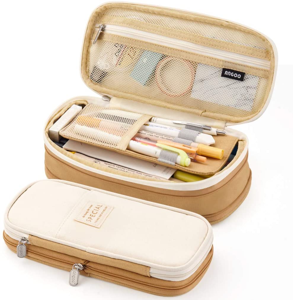 Big Capacity Pencil Pen Case Office College School Large Storage High Bag Pouch Holder Box Organizer - tiefossi