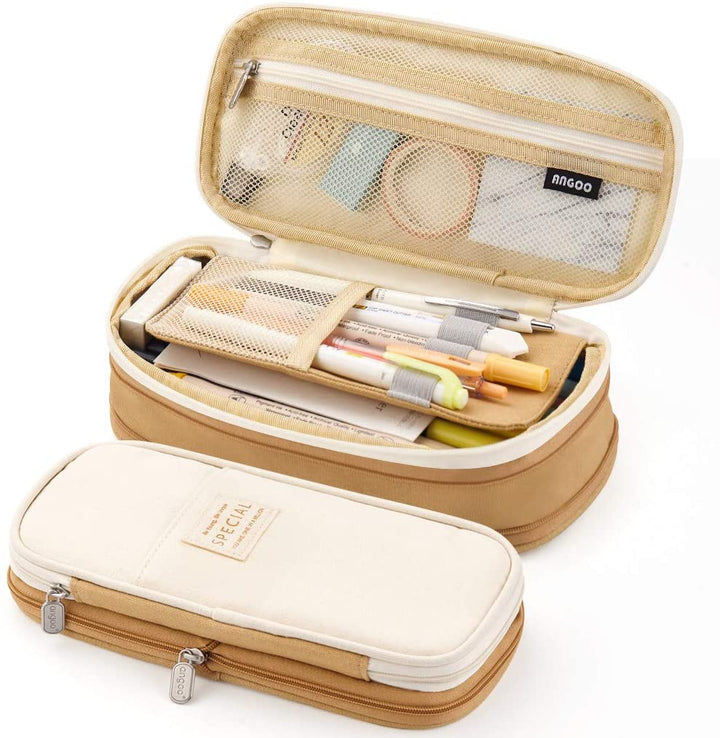 Big Capacity Pencil Pen Case Office College School Large Storage High Bag Pouch Holder Box Organizer - tiefossi