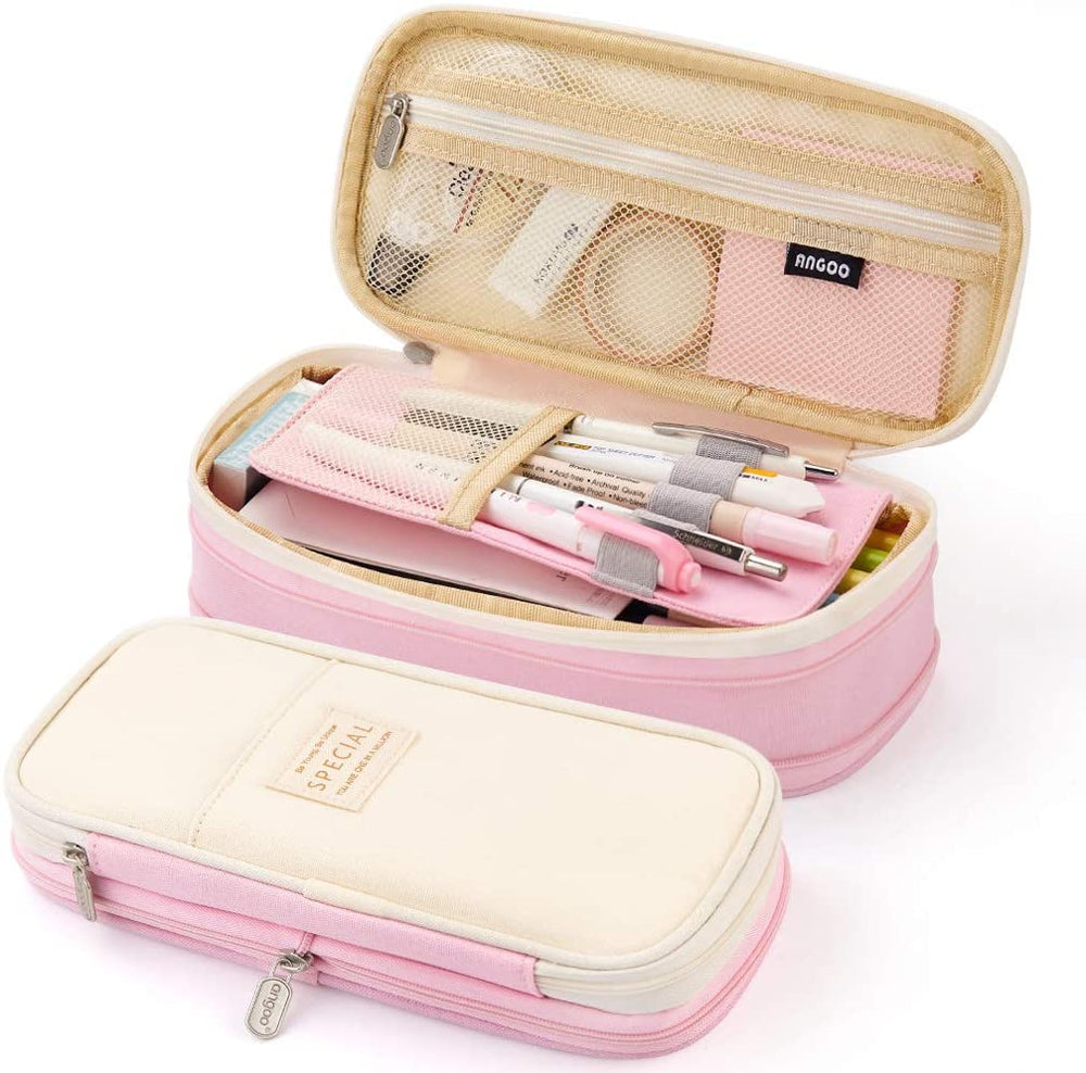 Big Capacity Pencil Pen Case Office College School Large Storage High Bag Pouch Holder Box Organizer - tiefossi
