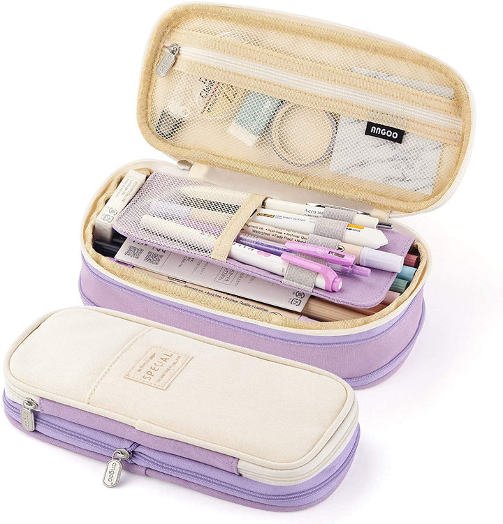 Big Capacity Pencil Pen Case Office College School Large Storage High Bag Pouch Holder Box Organizer - tiefossi